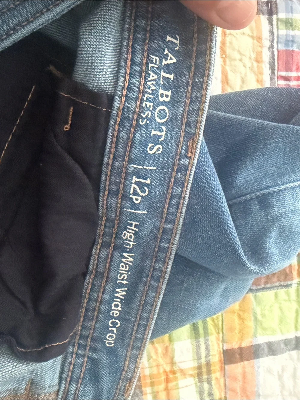Talbots  Cropped Wide-Leg Jeans - Picture 8 of 8